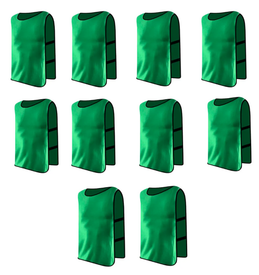 Pack X10 Chaleco Deportivo Peto Multiuso Para Adultos Futbol Universal (Colores)