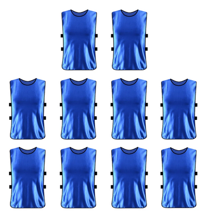 Pack X10 Chaleco Deportivo Peto Multiuso Para Adultos Futbol Universal (Colores)