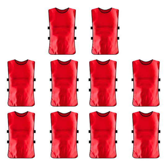 Pack X10 Chaleco Deportivo Peto Multiuso Para Adultos Futbol Universal (Colores)
