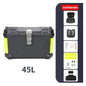 Maleta Moto ABS Top Case 45 Litros, Respaldo + Forro