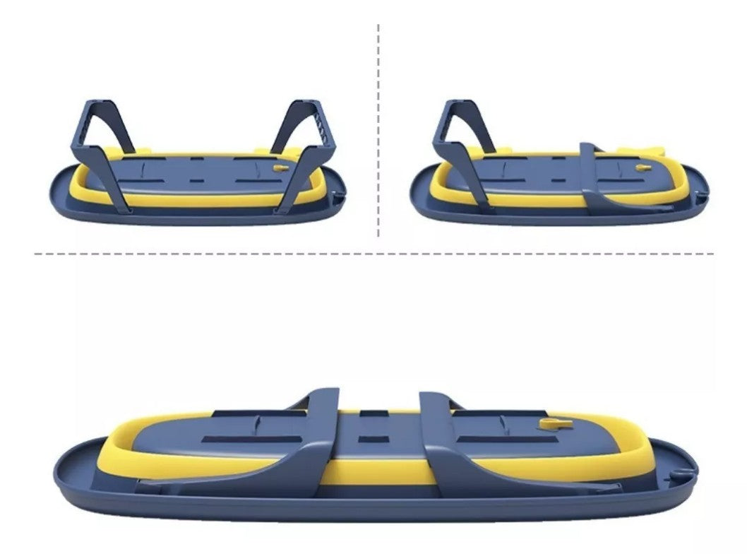 Tina Para Bebé Bañera Plegable Modelo Cangrejo + Malla Reforzada (Colores)